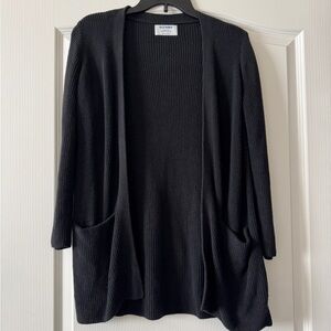 Old Navy Black Cardigan Sweater Relaxed Fit